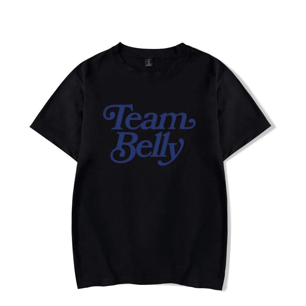 Футболка «Лето, я стала красивой», сезон 2023, футболка Team Belly, футболка с круглым вырезом и короткими рукавами, женская футболка унисекс, модная одежда унисекс