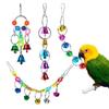Hanging Bird Ring Bell Colorful Parakeet Chew Toy For Parakeet Parrot