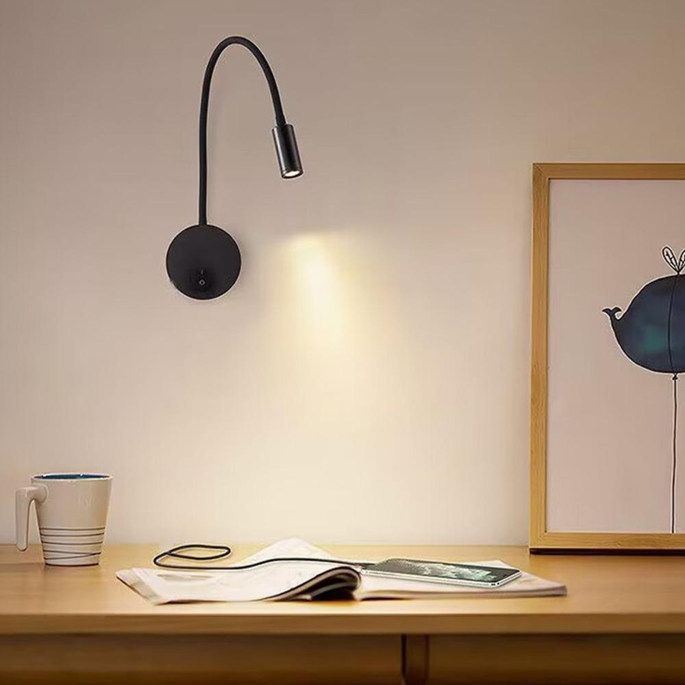 Wall Mounted Reading Lamp 3W LED Wall Light Modern Wall Lamp Bedroom