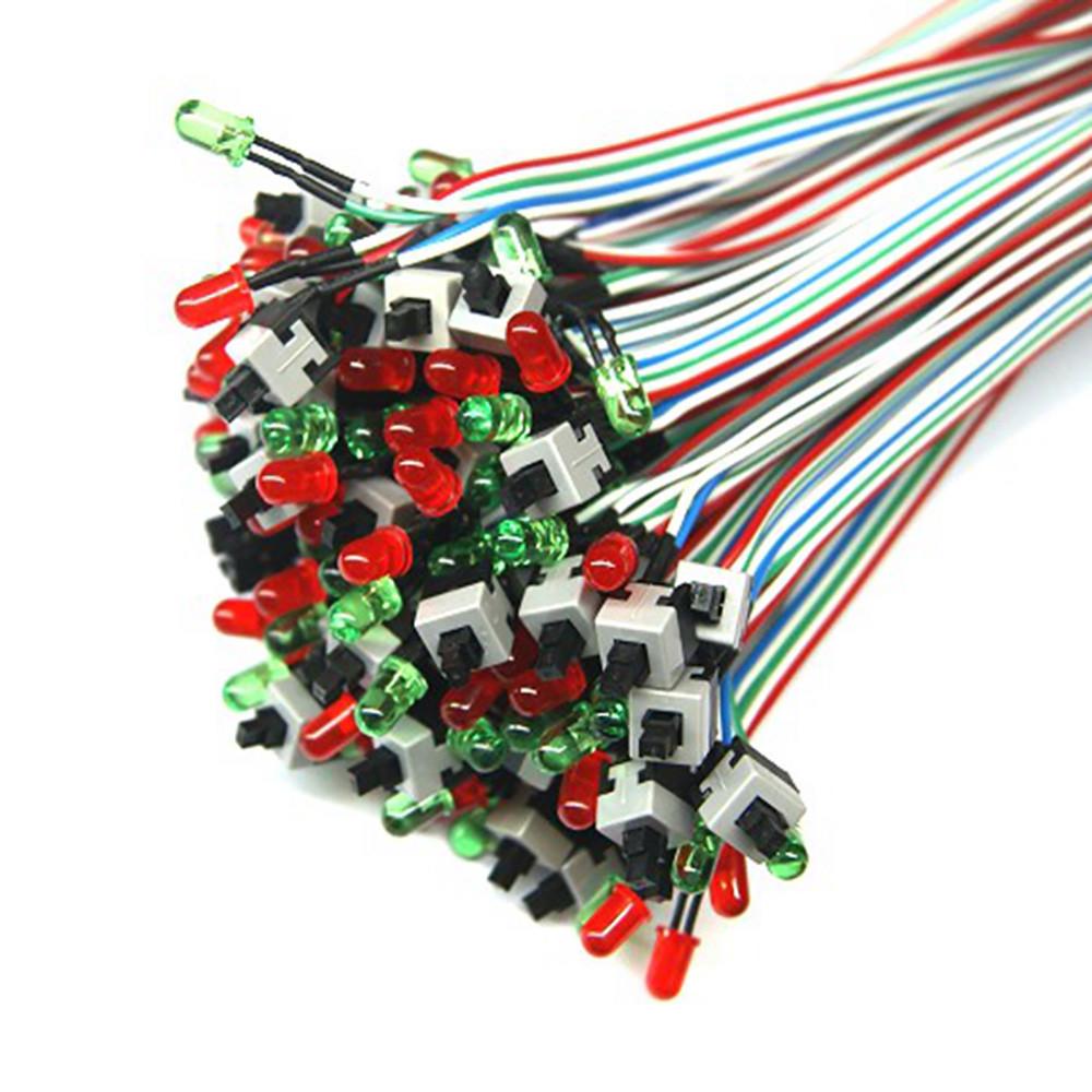 Кабель питания материнской платы ATX PC Compute 2, включение/выключение, сброс, светодиодный индикатор