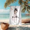 1PC Custom Name Ballerina Pink Dreams Beach Towel Highly Absorbent And Sand-Resistant Towel for Swimming, Pool, Yoga, And Travel Lightweight
