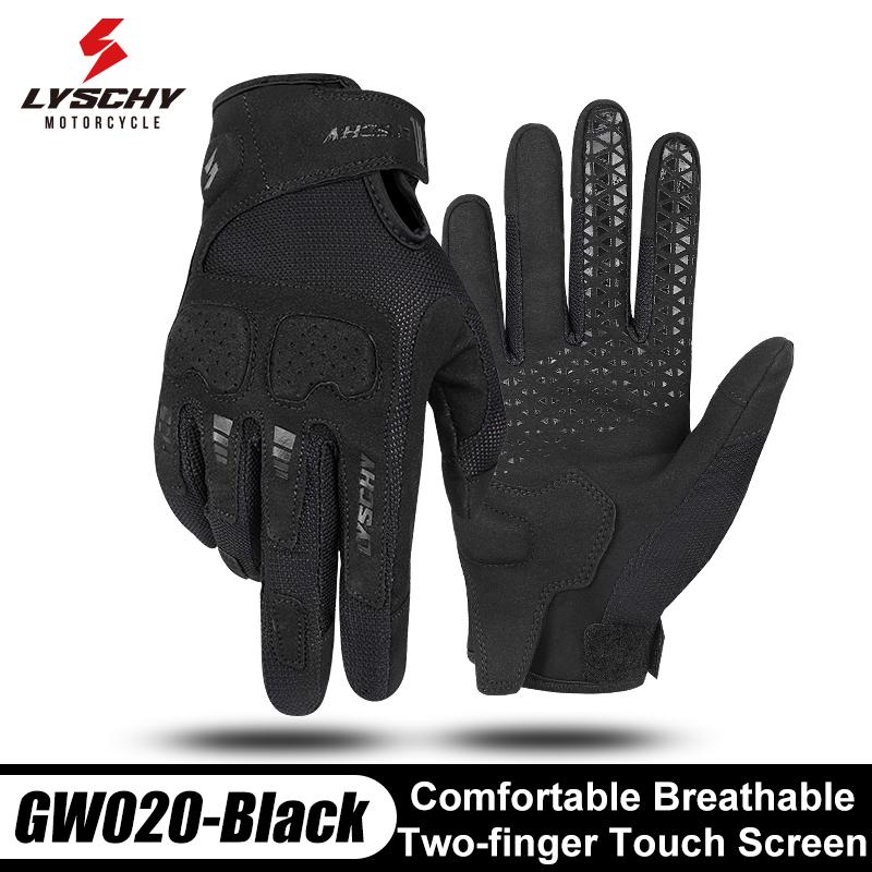 LYSCHY Motorcycle Gloves Winter Warm Full Finger Motorbike Gloves Abrasion Resistant Luvas Touch Screen Motocross Bike Guantes