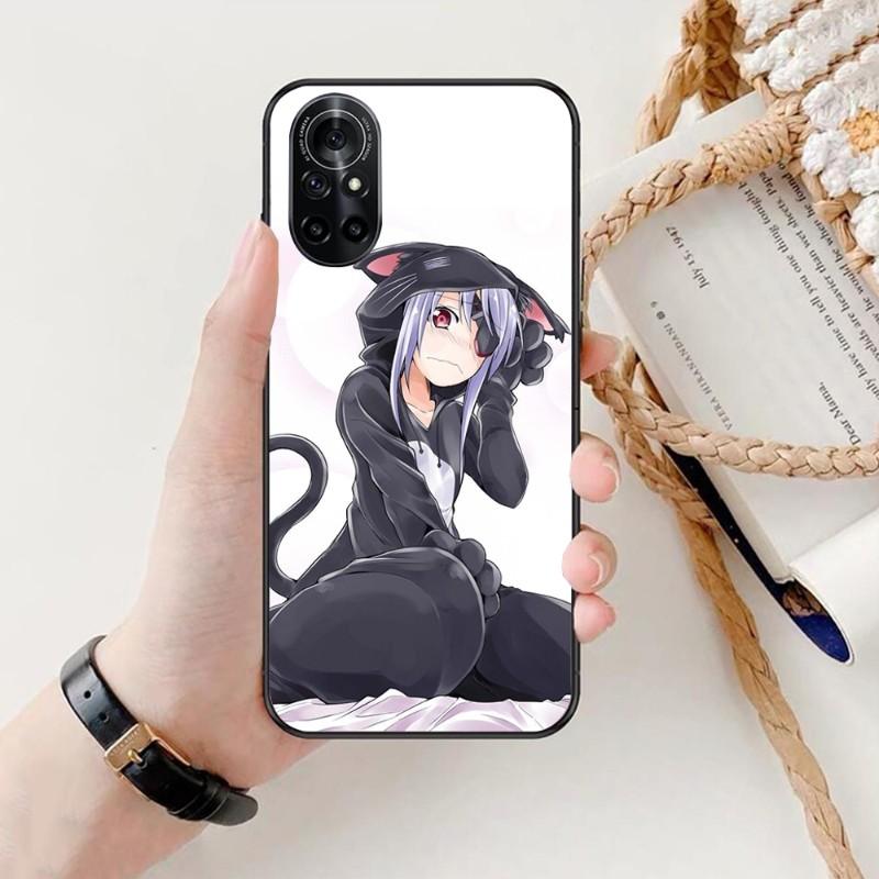 Чехол для телефона Girl Infinite Stratos для Honor 70 50 20 7S X9 X8 X7 Magic 4 3 Pro, мягкий черный чехол для телефона