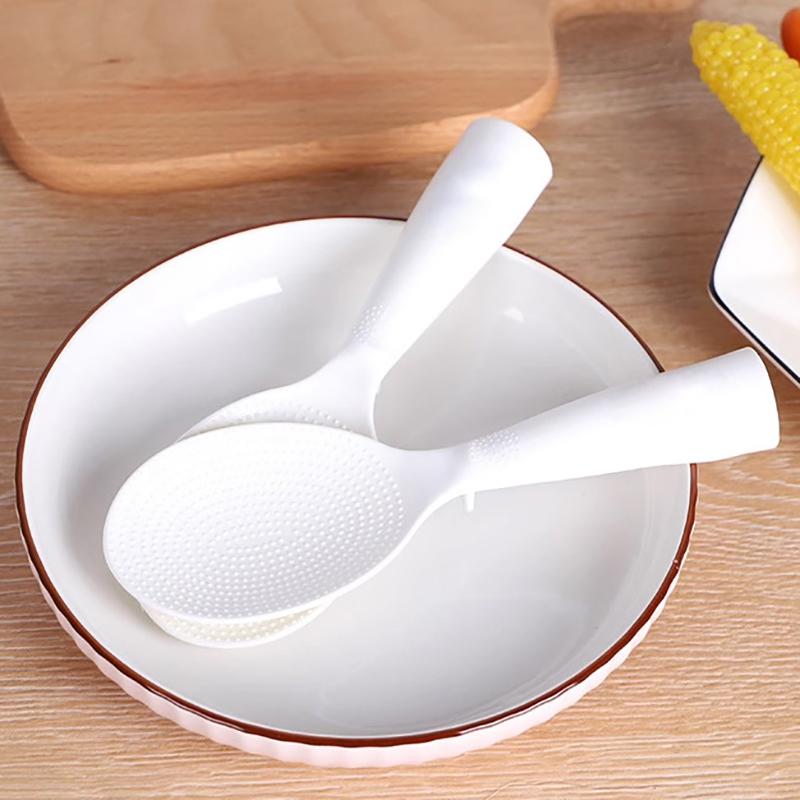 Rice Scoop Stand-Up Non-Stick Rice Spoon Plastic Rice Cooker Spoon Pp Rice Shovel Cooking Spoon Ladle Kitchen Utensils