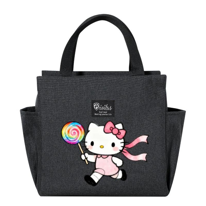 Изолированная сумка-ланчбокс Hello Kitty - Портативный контейнер для обеда для пикников и прогулок