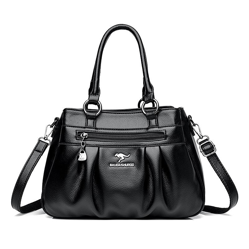 Вместительная сумка-тоут для женщин/Кожаная Женская/Женская Кожаная Сумка с Драпировкой