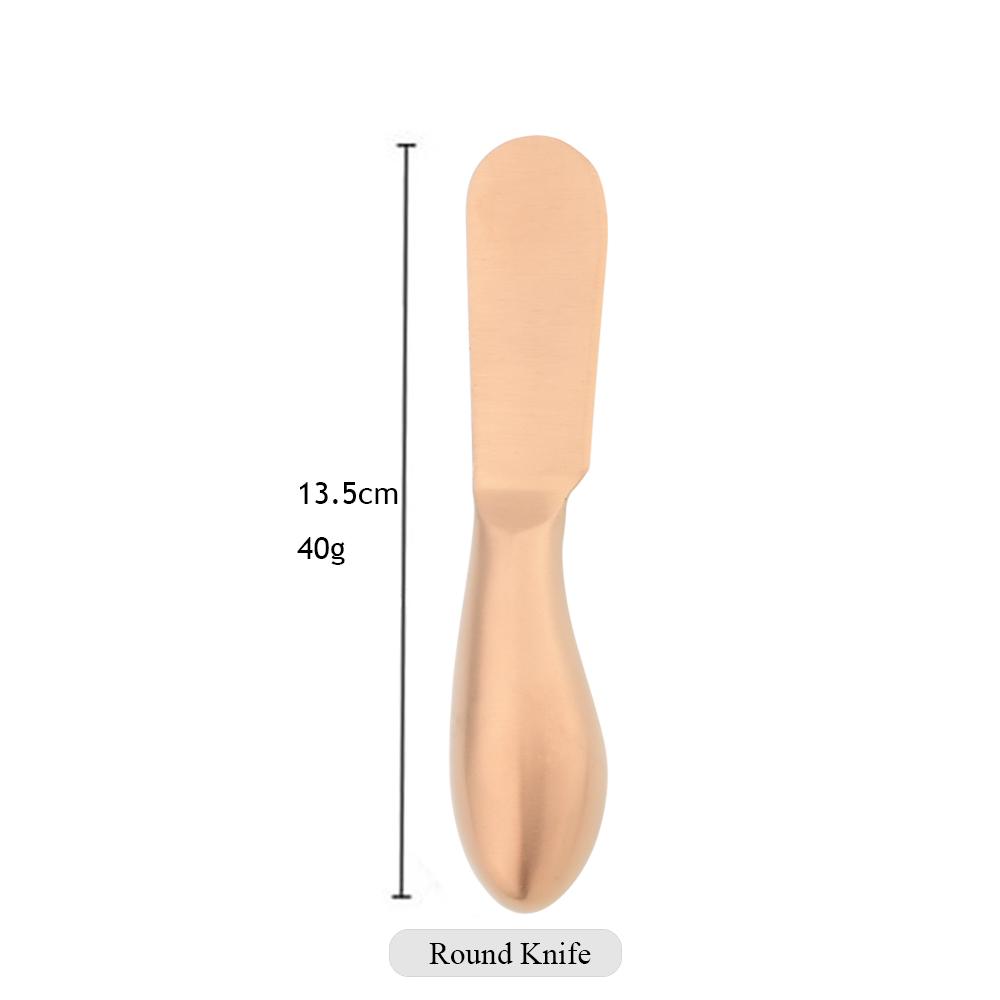 1Pcs Rose Kitchen Tools Stainless Steel Flatware Cheese Slicer Kitchen Cheese Cutlery Butter Knife Mini Cake Bread Knives Set