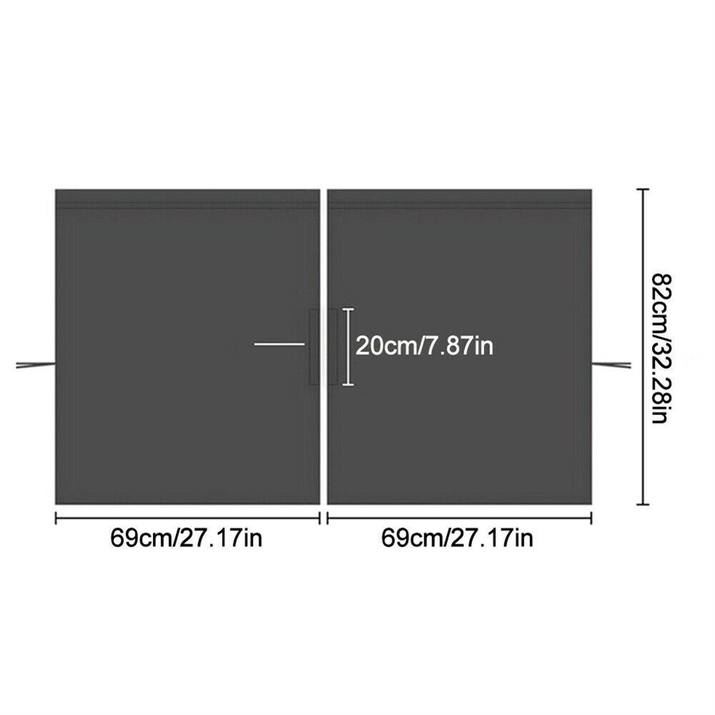 2 шт. автомобильные разделительные шторы/солнцезащитные шторы для окон с чехлами для конфиденциальности, путешествий, сна