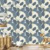 Tropical Leaves with Flowers Wallpaper for Living Room and Bedroom 50x1000