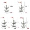 Fishing Tackle Wood Shrimp Lures Plastic Baits Octopus Squid Lure Hooks Umbrella hook Glow in Dark