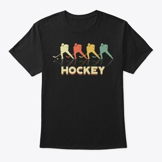 Retro Hockey Players Graphic T-shirt