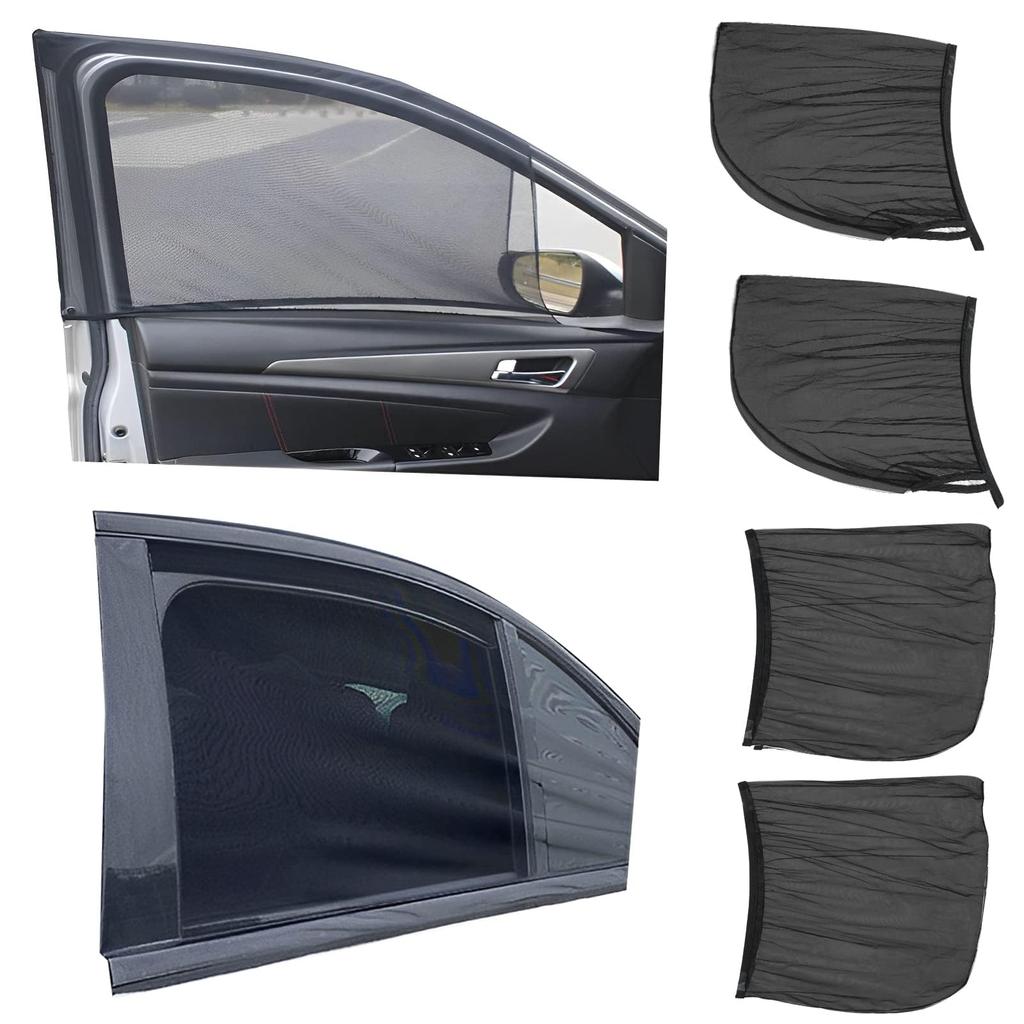 Chuqisheji Car Screen Door Side Sunshade Car Insect Net Car Screen Door Set of 4 Screen Door Light Car Shading Heat Shielding Sunshade Popular Ca