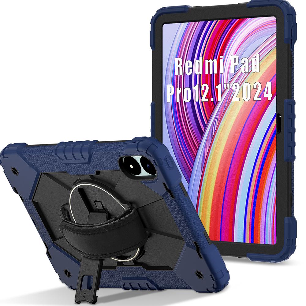 Совместимо с Redmi Pro 12,1 дюйма, Redmi SE 8,7 и Redmi Pad 2: Чехол для планшета с ремешком для руки и подставкой.