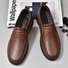 Мужские лоферы из натуральной кожи, удобная повседневная обувь для вождения, высококачественная коровья кожа, деловая мужская обувь ручной работы на плоской подошве для мужчин