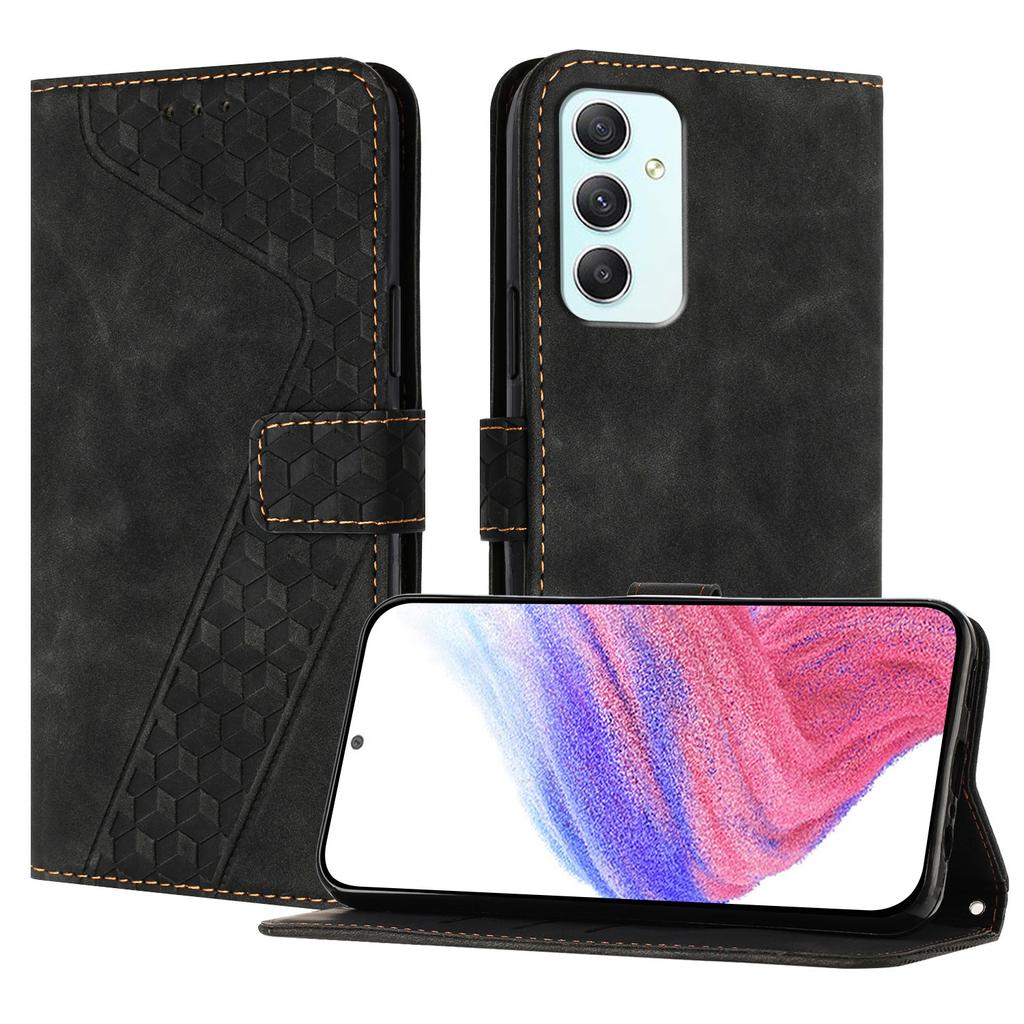 For Samsung Galaxy A35 5G Leather Case 7-Shaped Pattern Wallet Stand Shockproof Phone Cover