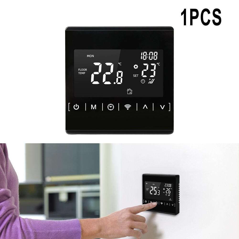 WiFi Smart Термостат LCD Электрический подогрев пола Голосовой помощник Контроллер