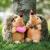 1 шт. 17 см кукла-ежик игрушки, пара плюшевых игрушек, уникальные и милые украшения в виде животных