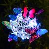 Hanging Solar Light Butterfly Solar Garden Lights with Colourful Butterflies LED Metal Solar Lantern IP65 Waterproof