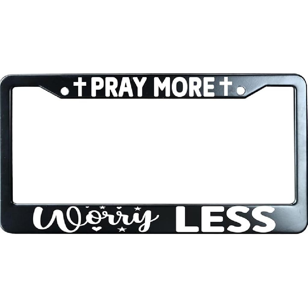 Do You Follow Jesus This Close? Matte Black Stainless Steel License Plate Frame For Christian, Jesus/God Auto Car Tag Frame, Heavy Duty License Plate