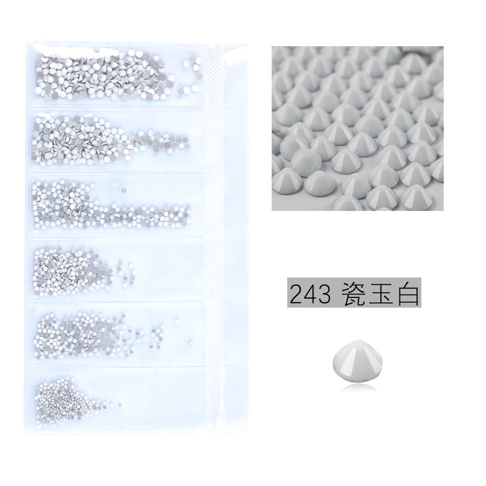 Flat Bottom Rhinestone Nail Drill Diy Nail Mobile Phone Case Sticker Drill, Jewelry Accessories, Bag Size Mixed Nail Drill