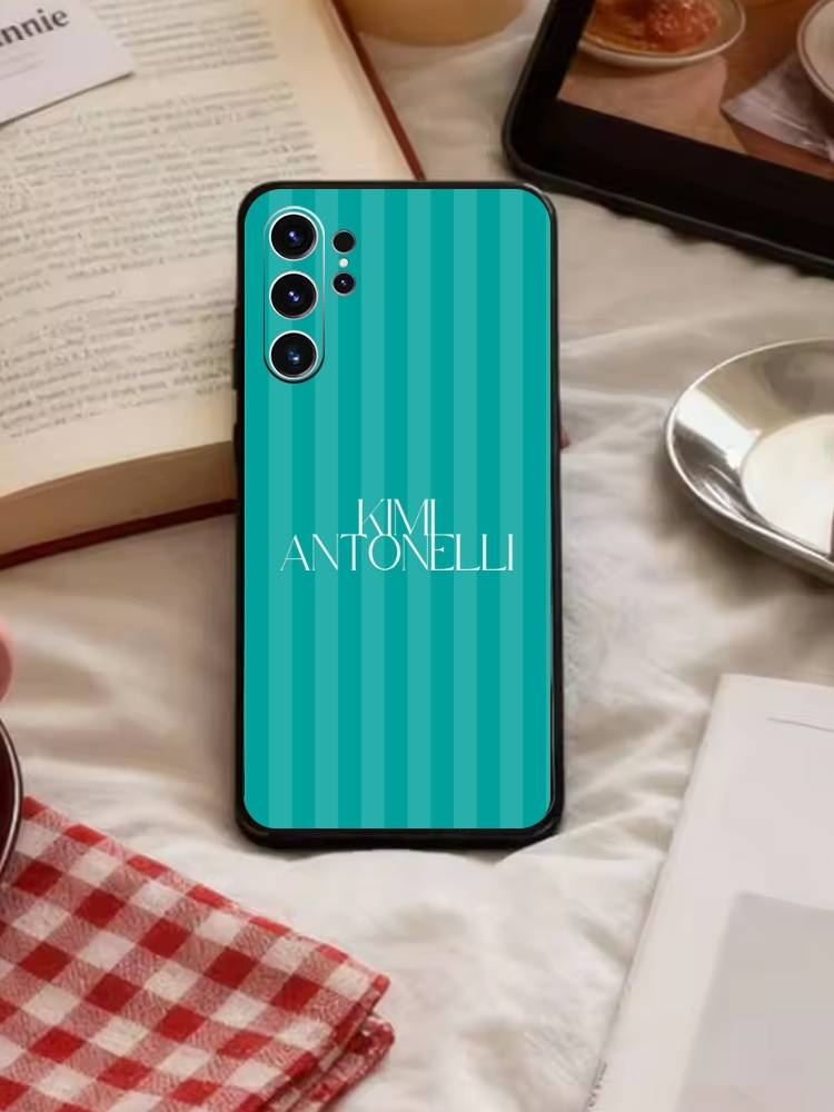 K-Kimi Cool A-Antonelli Чехол для телефона для Samsung S26, S25, S24, S23, S22, S21, S20, S30, Ultra, Plus, Fe, Note, 5G Черный чехол