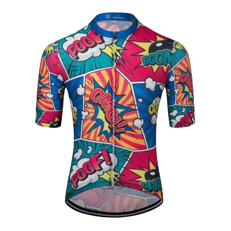 Новинка 2023 года, велосипедный костюм с короткими рукавами, высокая эластичность, быстросохнущий дорожный велосипед, мужской летний дышащий топ