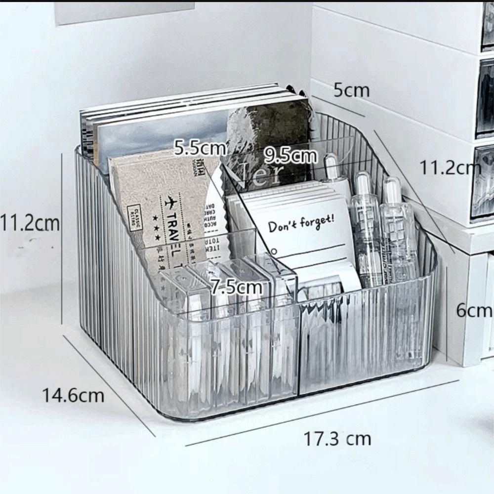 Transparent Pen Container Acrylic Cosmetics Organizer Box Creative Makeup Brushes Holder