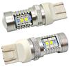 2 bec LED W21/5W 7443 12V CANBUS alb-rosu, bicolor Off-Road
