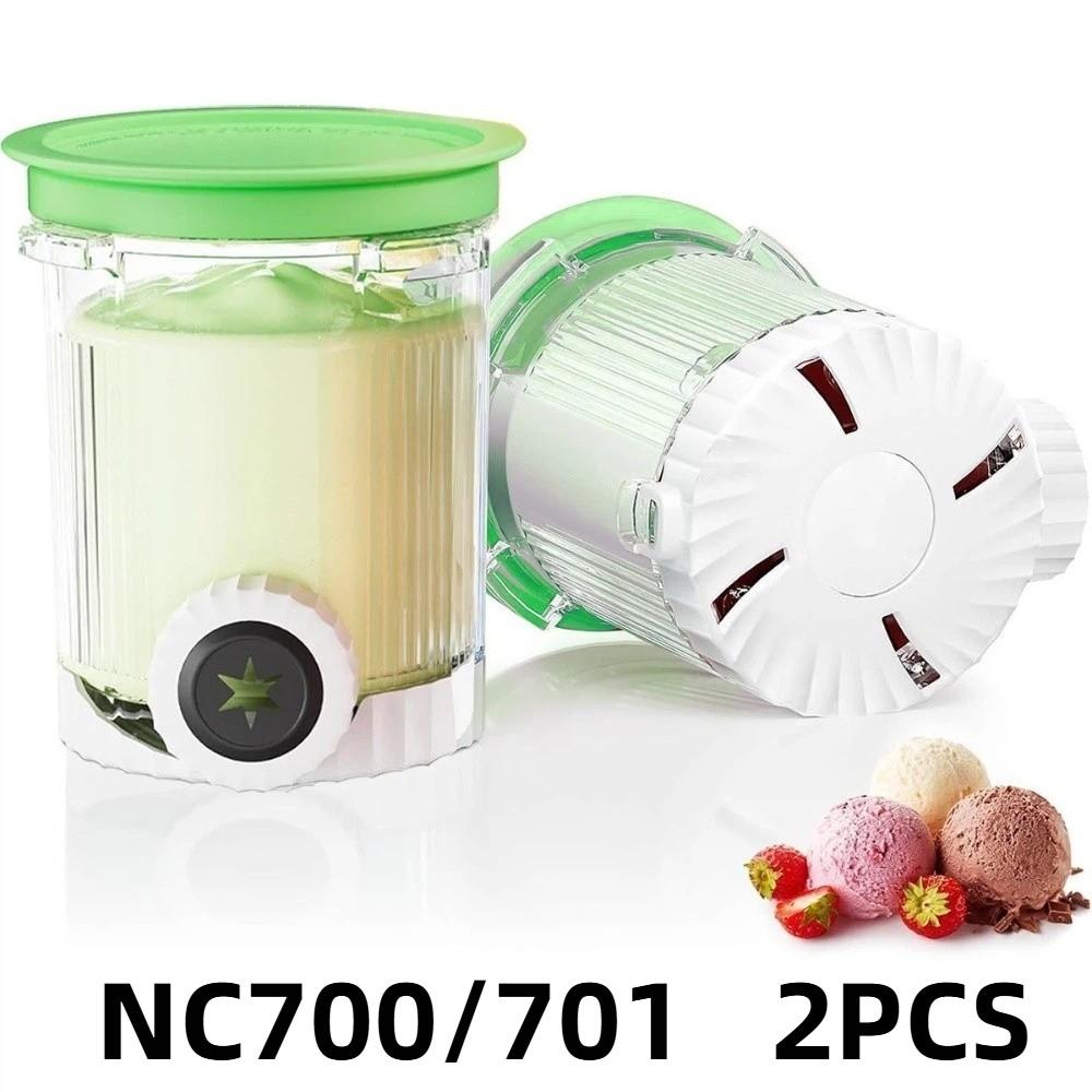 2PCS/4PCS Reusable Ice Cream Cup Replacement Creamy Icecream Containers Storage Jar Desserts