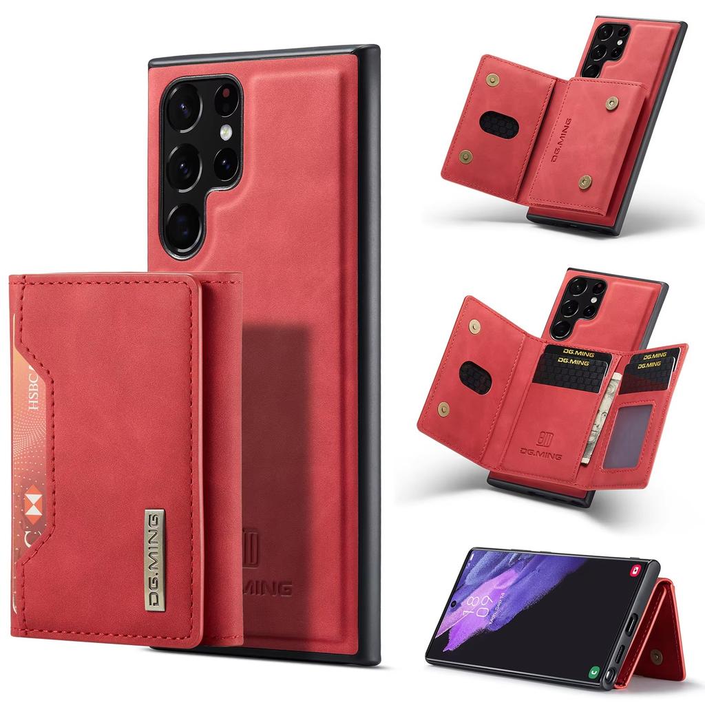 Credit Card case Shockproof 2 in 1 Leather Wallet Bag Phone case Cover for Samsung Galaxy S24 S25 S23 Fe Ultra DG Ming Cases