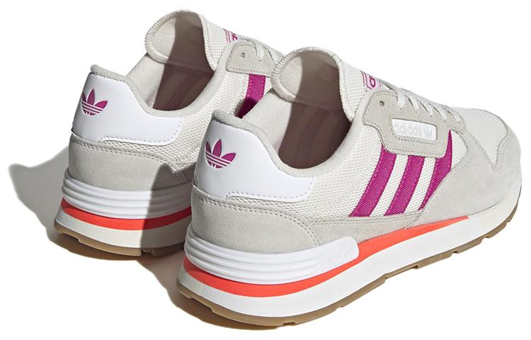 adidas Originals Трезиод Текстиль, Кожа Нескользящие Износостойкие Низкие Беговые Кроссовки Женские Серый Фиолетовый GY2454