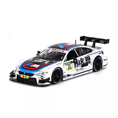 1/24 BMW M4 DTM M Power Серия Racing Металлический литой автомобиль Diecast Коллекционные предметы для спорта на открытом воздухе Хобби Подарок для парня