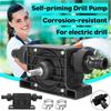 Ручной электрический сверлильный насос Delysia King, Миниатюрный самовсасывающий насос, Маленький бытовой водяной насос, Насос с приводом от ручной дрели, Дизельный насос