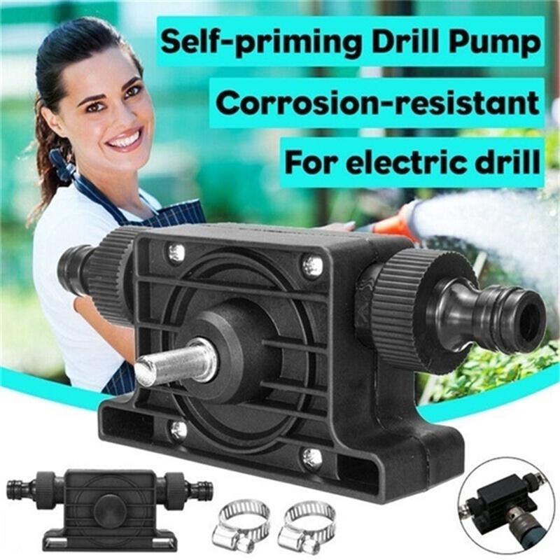 Ручной электрический сверлильный насос Delysia King, Миниатюрный самовсасывающий насос, Маленький бытовой водяной насос, Насос с приводом от ручной дрели, Дизельный насос