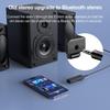 Портативный MP3-плеер Bluetooth 5.3 Аудиоприемник Hi-Fi Стерео Воспроизведение музыки FM-радио Дистанционная съемка Автоспуск Задний клип Дизайн Поддержка TF-карты