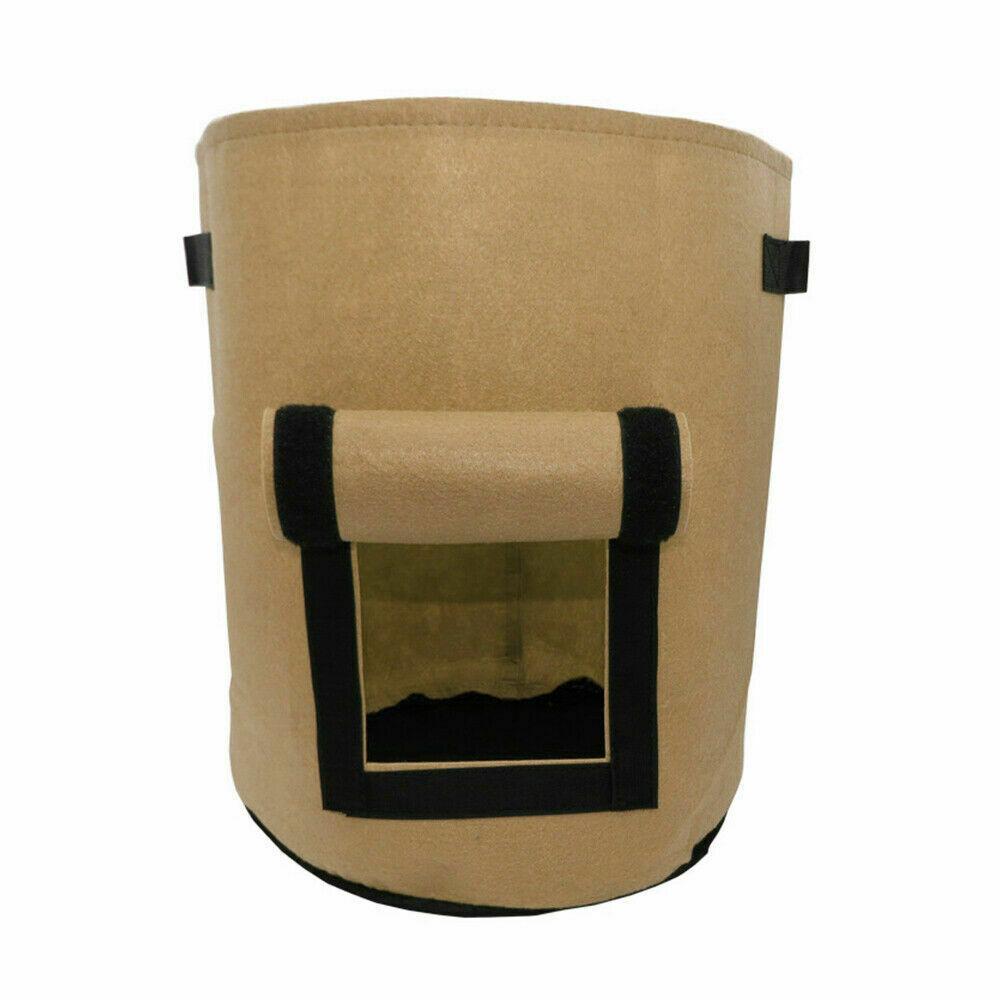 Прочные и многоразовые 5/7/10-галлонные мешки для выращивания овощей с удобными ручками для переноски