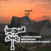 Aviation Styles Alloys Outdoor Wind Vane Weatherproofed Directional Indicators for Fence Post Or Patios