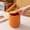 Sunflower Shape Garbage Bin Press Open Lid Storage Bucket Durable Desktop Trash Can  Kitchen