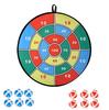 ST TS Dart Board Diameter 72cm Adhesive Balls 12 Pieces Dart Target Ball Velcro Board Game 100 (02 Points)