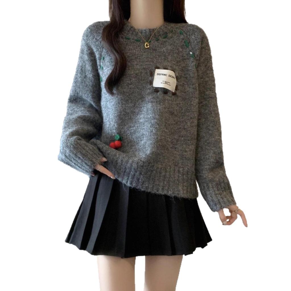 Women's 2025 Autumn Winter Loose Slimming Pullover Sweater Knitwear