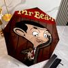 Mr Bean Umbrella with Automatic Open/Close & Self-8-Rib Heavy-Duty Umbrella, Compact Travel Umbrella Suitable for Outdoor
