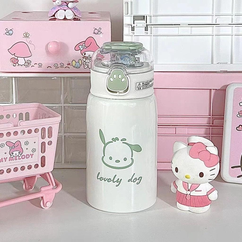 Термокружка Sanrio с лапкой, с вакуумной изоляцией из нержавеющей стали, для детей и студентов