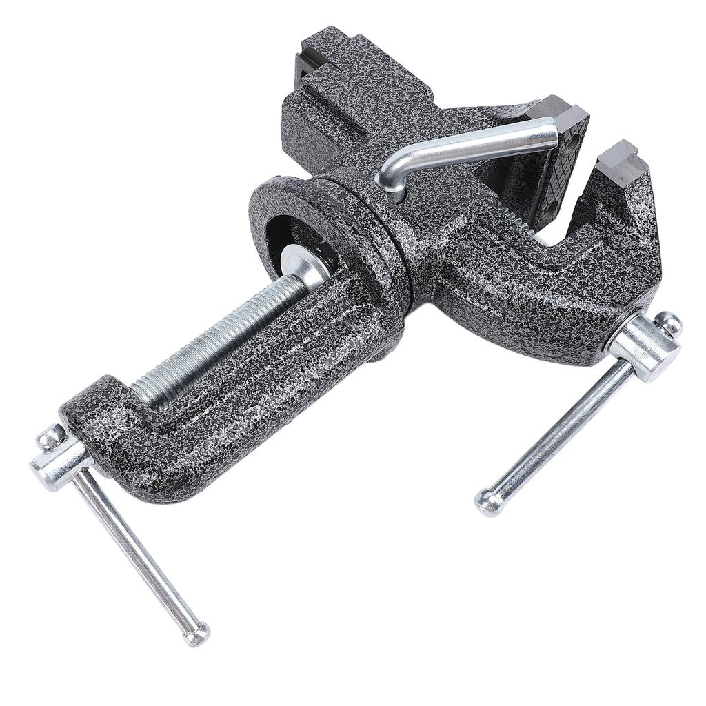 Универсальный настольный тиски для дома, зажим на верстаке, портативное поворотное основание на 360 градусов для деревообработки, черный