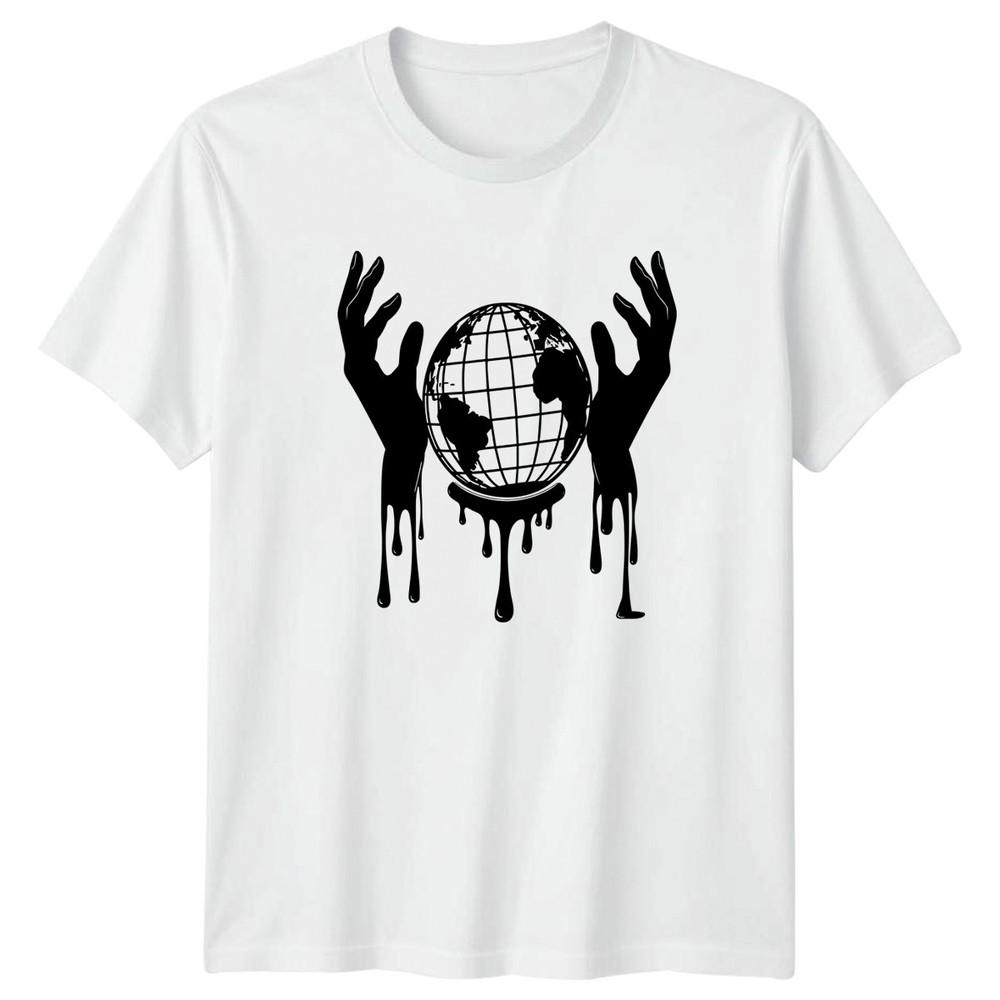 The World Is In Our Hands TShirt Climate Change Activism Earth Day