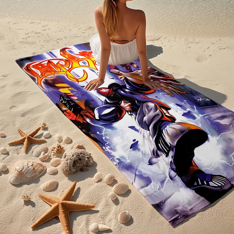 Limp Bizkit Fashion Beach Towel: Ideal for Summer Adventures Soft, absorbent and quick drying suitable for swimming and bathing