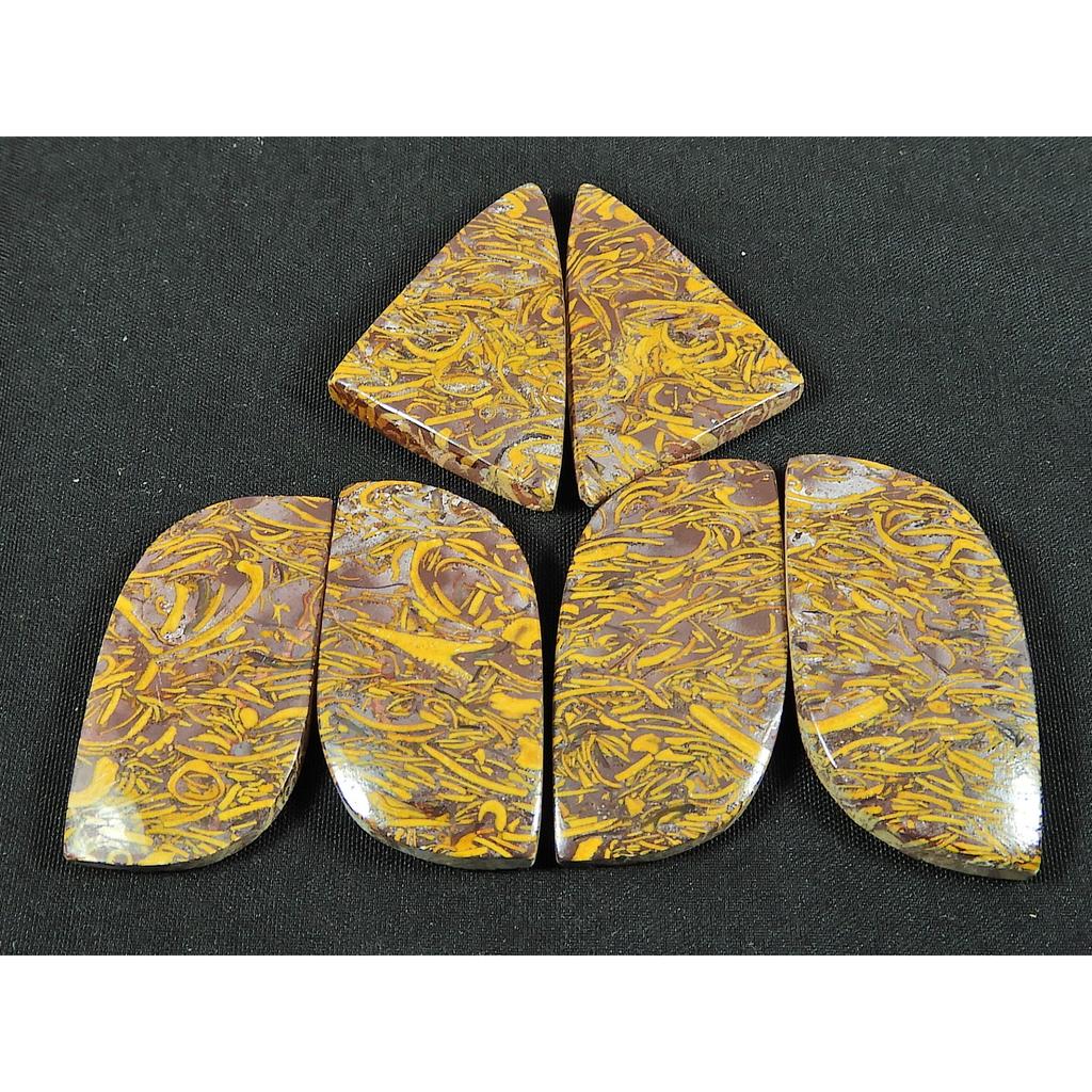 24-30 MM Mariam Jasper Fancy Matched Earring Pair Loose Gemstone 4 Pair Lot SY-266