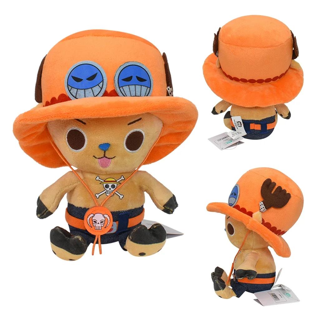 One Piece Original Plush Toy Luffy Chopper Ace Roronoa Zoro Cartoon Anime Cute 8 Inch Stuffed Doll for Kids Xmas Gifts 20CM