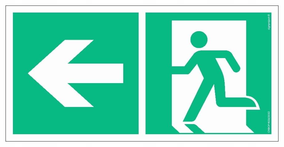 AE092 Direction to the emergency exit to the left