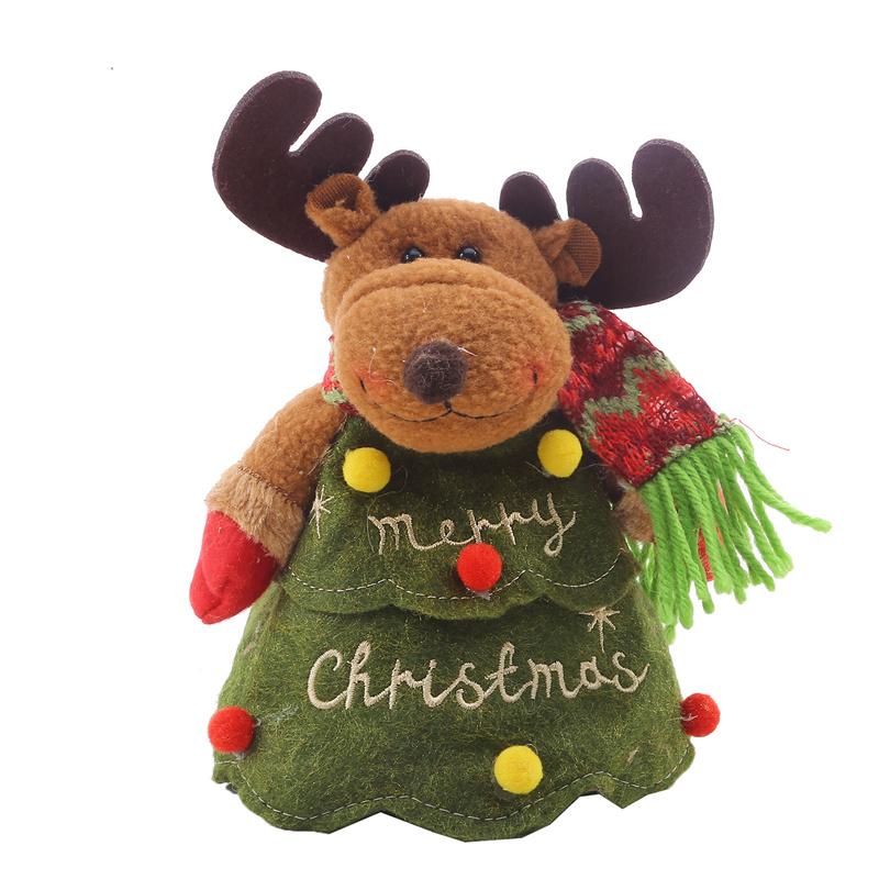 Новогодние рождественские украшения для дома Подарочный пакет Большие рождественские пакеты для конфет Праздничный мультяшный пакет для яблок в форме дерева Пакет для конфет