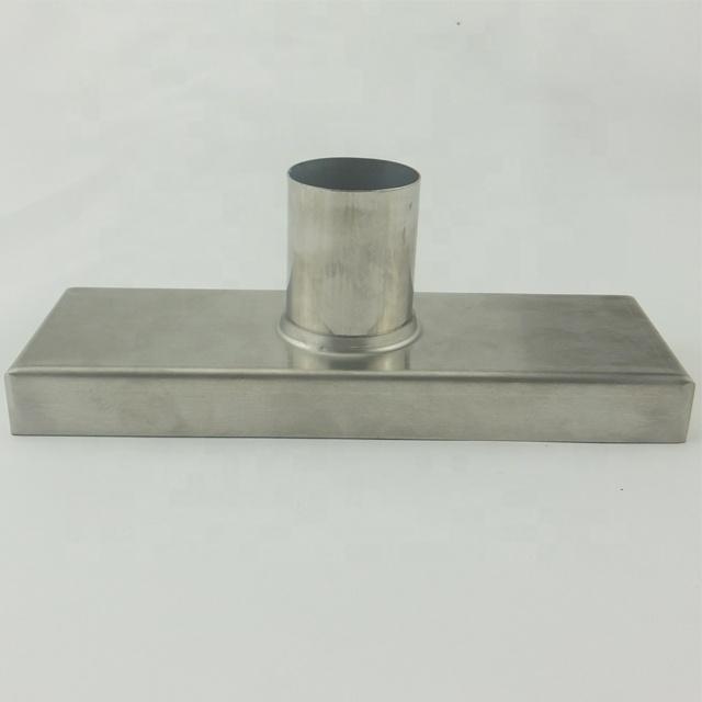 Multi-Size 4 Inch Rectangle Stainless Steel Brushed Finish Anti-Corrosion Linear Shower Floor Drain/Tile Insert for Hotel